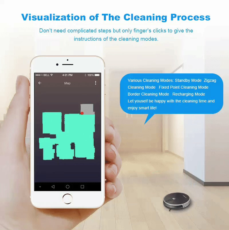 ꜱᴍᴀʀᴛʜᴀᴠᴇɴ™Smart Robotic Vacuum Cleaner | المكنسة الذكية الروبوتية