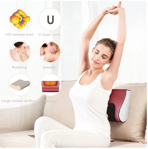 ꜱᴍᴀʀᴛʜᴀᴠᴇɴ™ Red Pillow Massager – جهاز تدليك الوسادة الحمراء