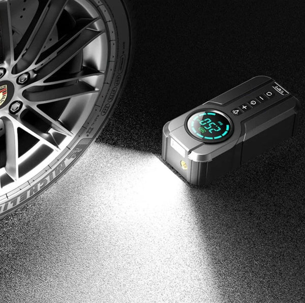 ꜱᴍᴀʀᴛʜᴀᴠᴇɴ™Jump Starter With Air Pump هيكساليفينغ™ جهاز تشغيل البطارية مع منفاخ هواء