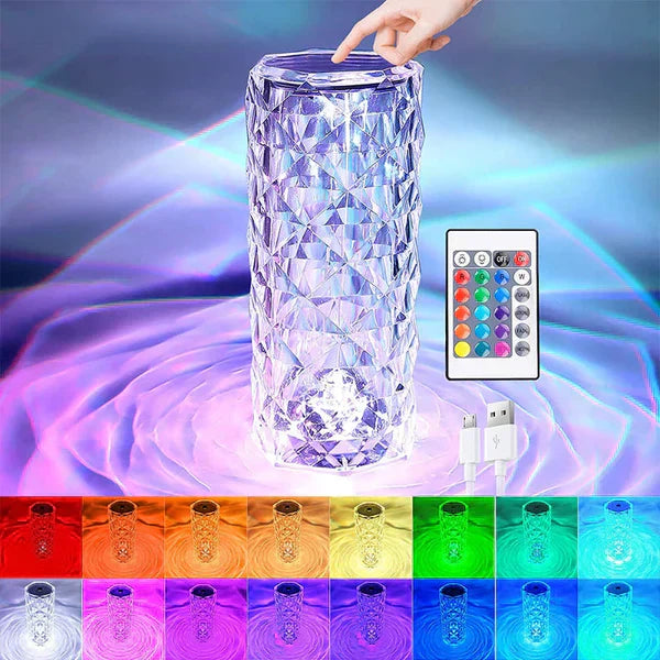 ꜱᴍᴀʀᴛʜᴀᴠᴇɴ™ LED Crystal Table Lamp – مصباح الطاولة الكريستالي LED