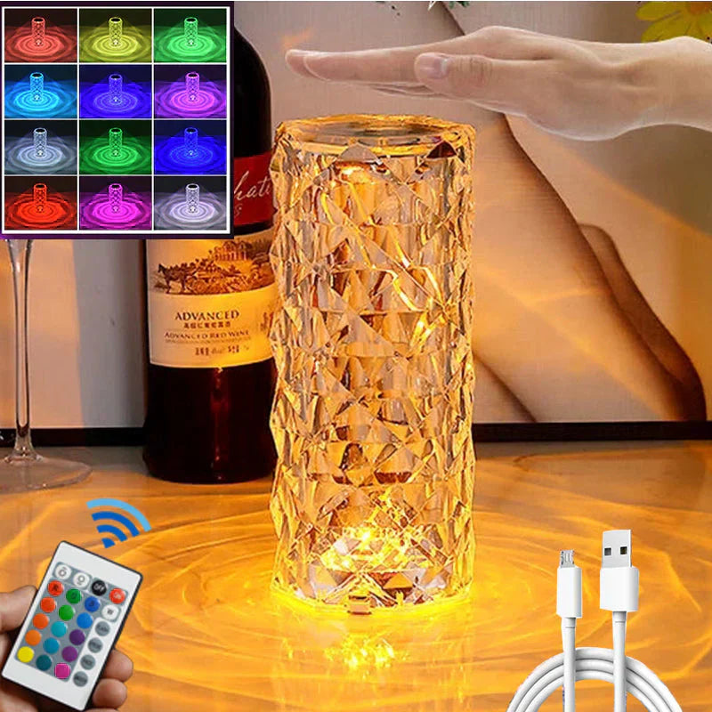 ꜱᴍᴀʀᴛʜᴀᴠᴇɴ™ LED Crystal Table Lamp – مصباح الطاولة الكريستالي LED